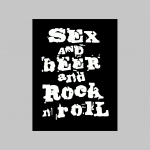 Sex and Beer and Rock n Roll  čierne tielko materiál 100% bavlna značka Fruit of The Loom